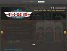 Tablet Screenshot of metalmanbrewing.com